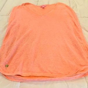 Lilly Pulitzer peach sleeveless sweater
